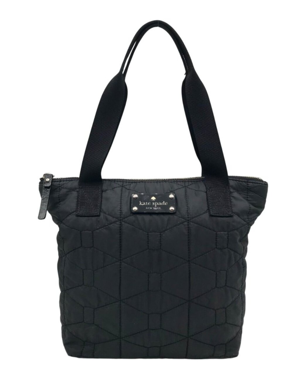 Kate Spade Black Quilted Nylon Tote Bag